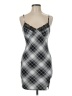 No Boundaries 100% Polyester Argyle Gray Cocktail Dress Size 7 - 9 - photo 1