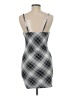 No Boundaries 100% Polyester Argyle Gray Cocktail Dress Size 7 - 9 - photo 2