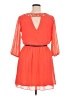 BCX 100% Polyester Solid Orange Casual Dress Size XL - photo 2