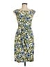 Connected Apparel Tropical Blue Cocktail Dress Size 8 (petite) - photo 1