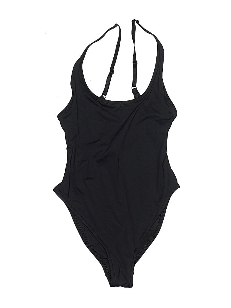 Pre-owned Skims One Piece Swimsuit In Black