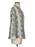 Soft Joie 100% Rayon Print Gray Long Sleeve Blouse Size XS - photo 4