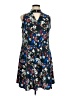 Relativity Print Blue Casual Dress Size 1X - photo 1