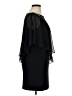 Xscape Color Block Solid Black Cocktail Dress Size 14 - photo 4
