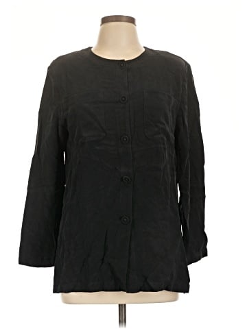 Rafaella 3/4 Sleeve Silk Top (view 1)