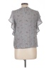 Monteau 100% Polyester Gray Short Sleeve Blouse Size L - photo 2