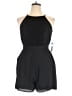 XOXO 100% Polyester Solid Black Romper Size XL - photo 1