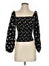 Unbranded 100% Viscose Black 3/4 Sleeve Blouse Size S - photo 1