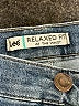 Lee 100% Spandex Graphic Blue Denim Shorts Size 14 - photo 3