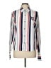 Polo 100% Polyester Stripes Ivory Long Sleeve Blouse Size 10 - photo 1