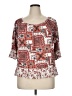Knapp Studio Red 3/4 Sleeve Blouse Size 1X - photo 1