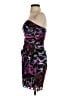 Cache 100% Silk Animal Print Purple Cocktail Dress Size 4 - photo 5