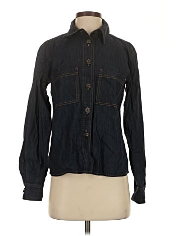 Ann Taylor Long Sleeve Button-Down Shirt (view 1)