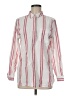 GOODTHREADS 100% Cotton Stripes Ivory Long Sleeve Button-Down Shirt Size M - photo 1
