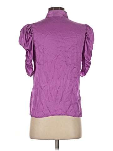 FRAME Short Sleeve Silk Top (view 2)