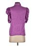 FRAME 100% Silk Purple Short Sleeve Silk Top Size XS - photo 2