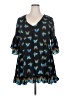 Evans 100% Viscose Teal 3/4 Sleeve Blouse Size 20 - photo 1