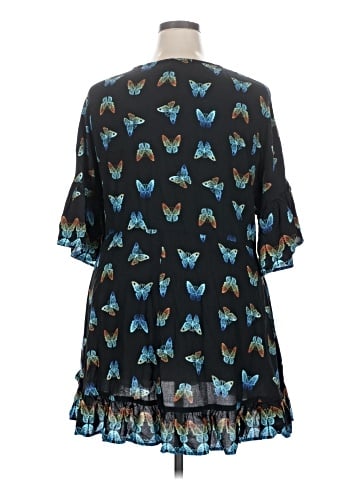 Evans 3/4 Sleeve Blouse (view 2)