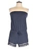 Wild Pearl Solid Blue Romper Size L - photo 1