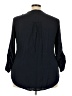 St. John's Bay 100% Rayon Black 3/4 Sleeve Blouse Size 3X - photo 2
