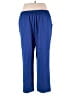 Alfred Dunner 100% Polyester Solid Blue Active Pants Size 16 - photo 2