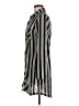 No Comment 100% Polyester Stripes Gray Casual Dress Size M - photo 5