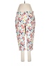 D&Co. Floral White Active Pants Size L - photo 1