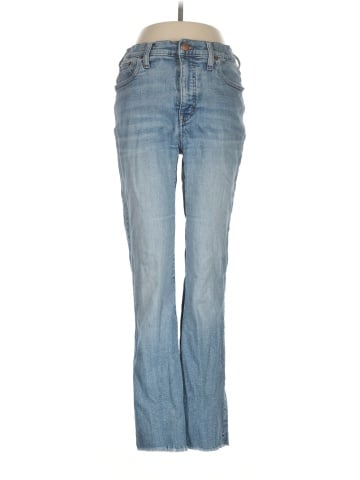 Madewell Tall Kick Out Crop Jeans in Cherryville Wash: Raw-Hem Edition (view 1)