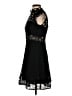 Sandro 100% Polyester Black Cocktail Dress Size S - photo 5