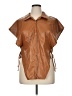Love J Brown Short Sleeve Blouse Size XL - photo 1