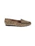 Me Too 100% Leather Animal Print Gold Flats Size 8 1/2 - photo 1