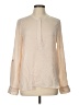 BLVD 100% Polyester Ivory Long Sleeve Blouse Size L - photo 1