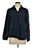 Fun2Fun Black Blue Long Sleeve Blouse Size L - photo 1