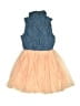 Beautees 100% Polyester Blue Dress Size 7 - photo 2
