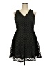 Mossimo 100% Polyester Chevron-herringbone Black Cocktail Dress Size XXL - photo 1
