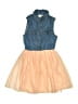 Beautees 100% Polyester Blue Dress Size 7 - photo 1
