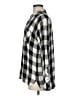 J.Jill 100% Rayon Checkered-gingham Black Long Sleeve Button-Down Shirt Size M - photo 5