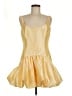 Hutch 100% Polyester Yellow Cocktail Dress Size 8 (petite) - photo 1