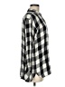 J.Jill 100% Rayon Checkered-gingham Black Long Sleeve Button-Down Shirt Size M - photo 4