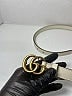Gucci 100% Leather Ivory Leather Belt Size XS (70cm/30") - photo 3