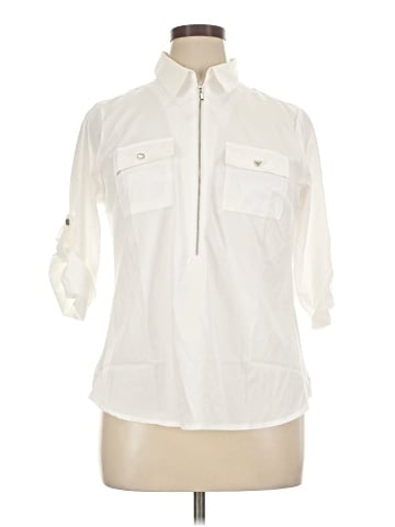 NY Collection 3/4 Sleeve Blouse (view 1)