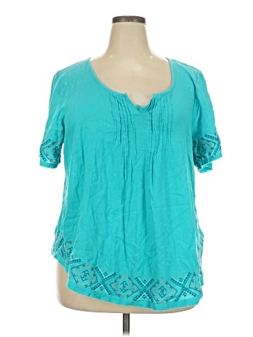 SONOMA life + style Short Sleeve Blouse (view 1)