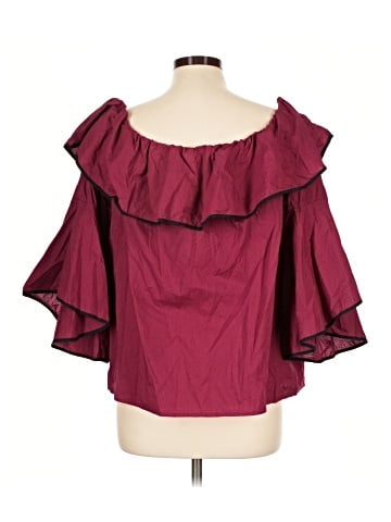 No Comment 3/4 Sleeve Blouse (view 2)