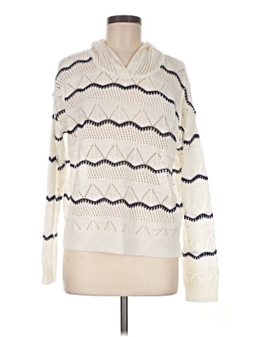 Hem & Thread Pullover Sweater (view 1)