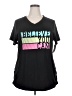 Danskin Now Black Short Sleeve T-Shirt Size 2X - photo 1