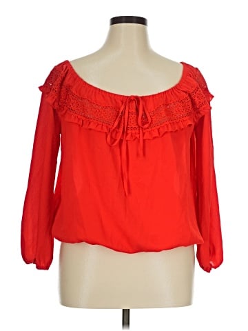 7th Avenue Design Studio New York & Company 3/4 Sleeve Blouse (view 1)