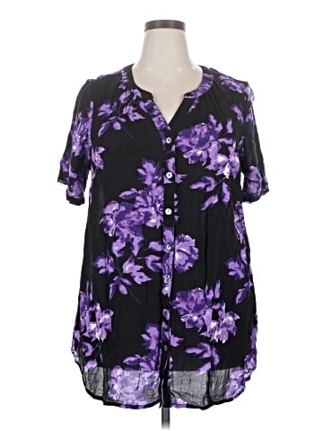 Roaman's Short Sleeve Blouse (view 1)