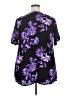 Roaman's 100% Rayon Purple Short Sleeve Blouse Size 18W - photo 2