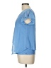 A. Byer 100% Polyester Blue Short Sleeve Blouse Size L - photo 5