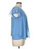 A. Byer 100% Polyester Blue Short Sleeve Blouse Size L - photo 4